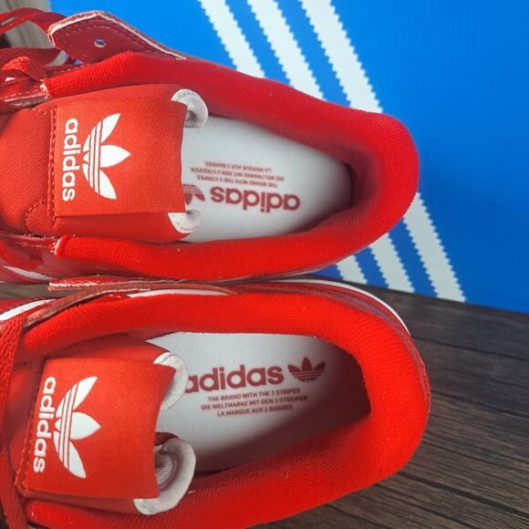 Adidas Originals Low CL HQ1495 Scarlet Red White Sneaker Men's Sz 11 (NIB) - Picture 8 of 10